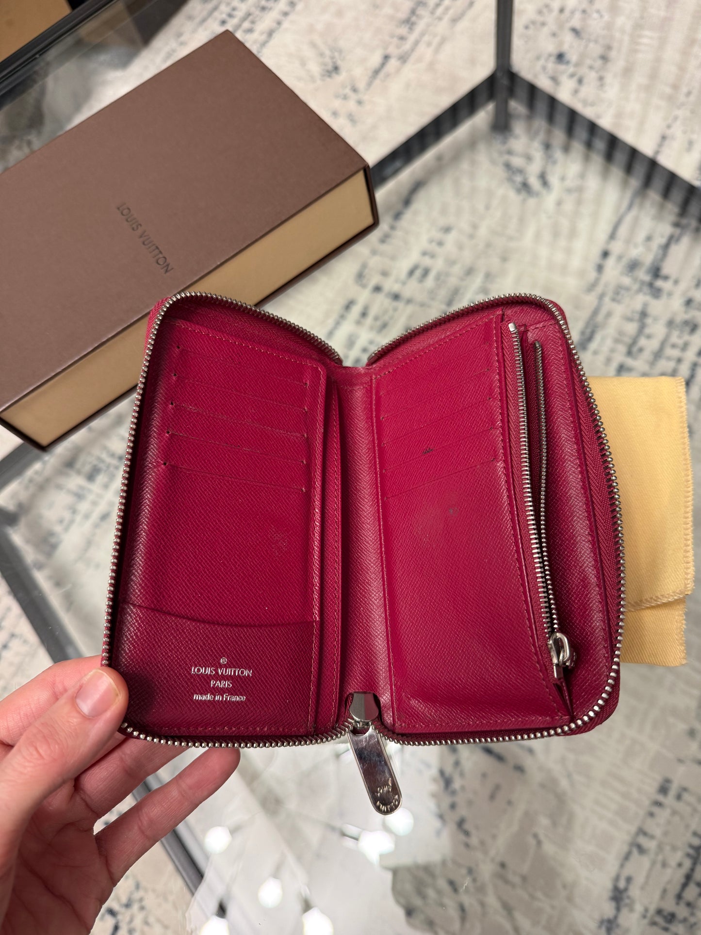 Red Epi Leather Purse