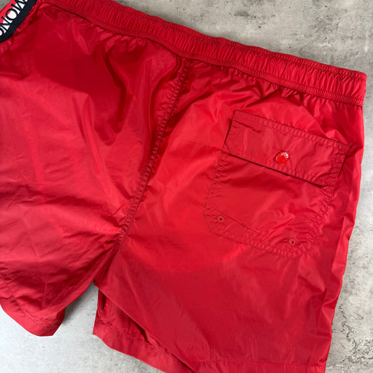 Red Writing SwimShorts