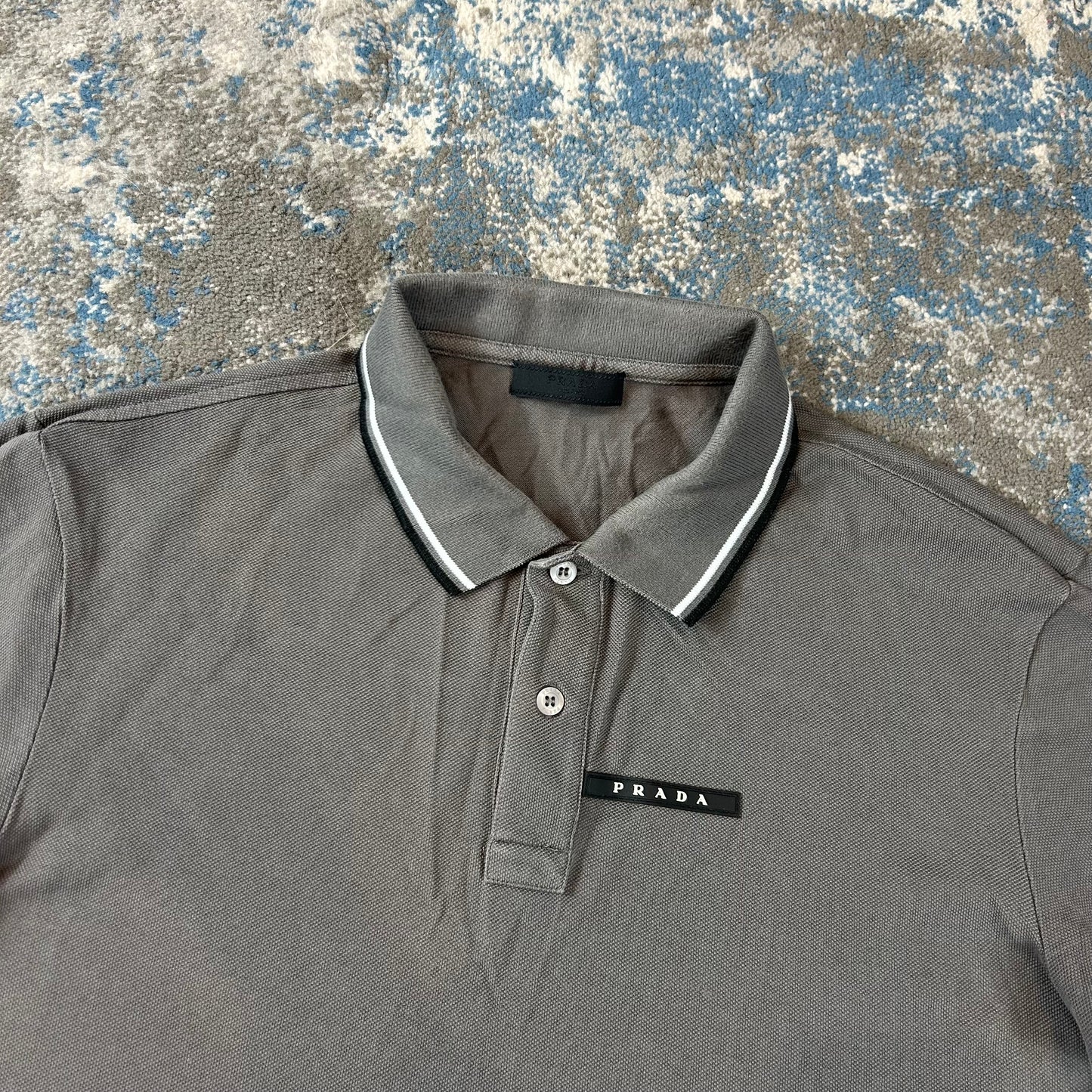 Grey Strip Polo