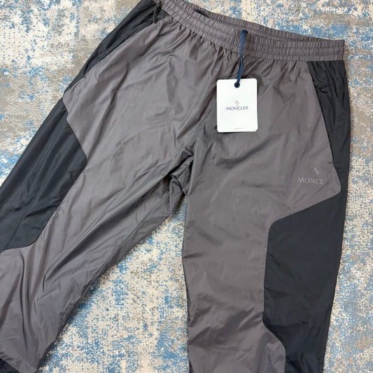 Nylon Grey/Black Track Bottoms