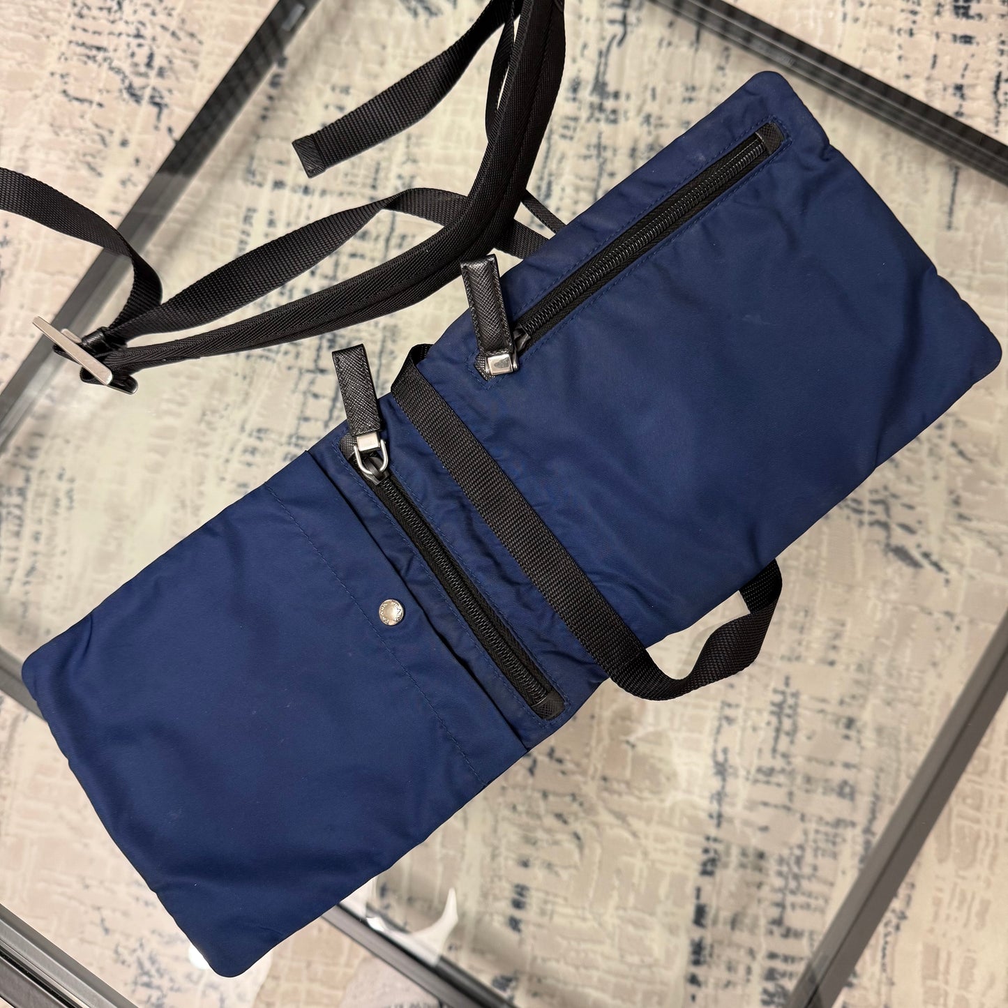 Navy Side Pouch