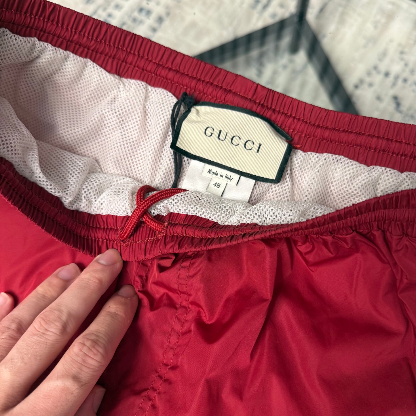 GG Red SwimShorts
