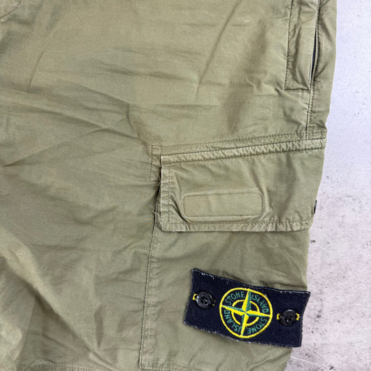 Olive Green Cargo Shorts