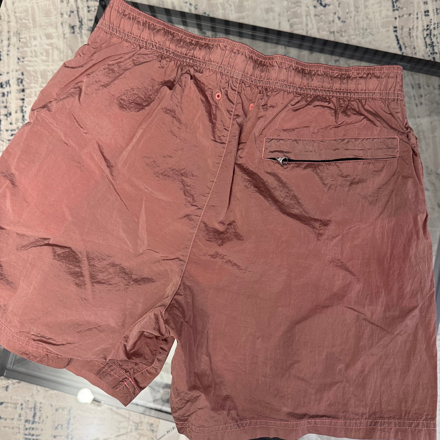 Peach Metal SwimShorts
