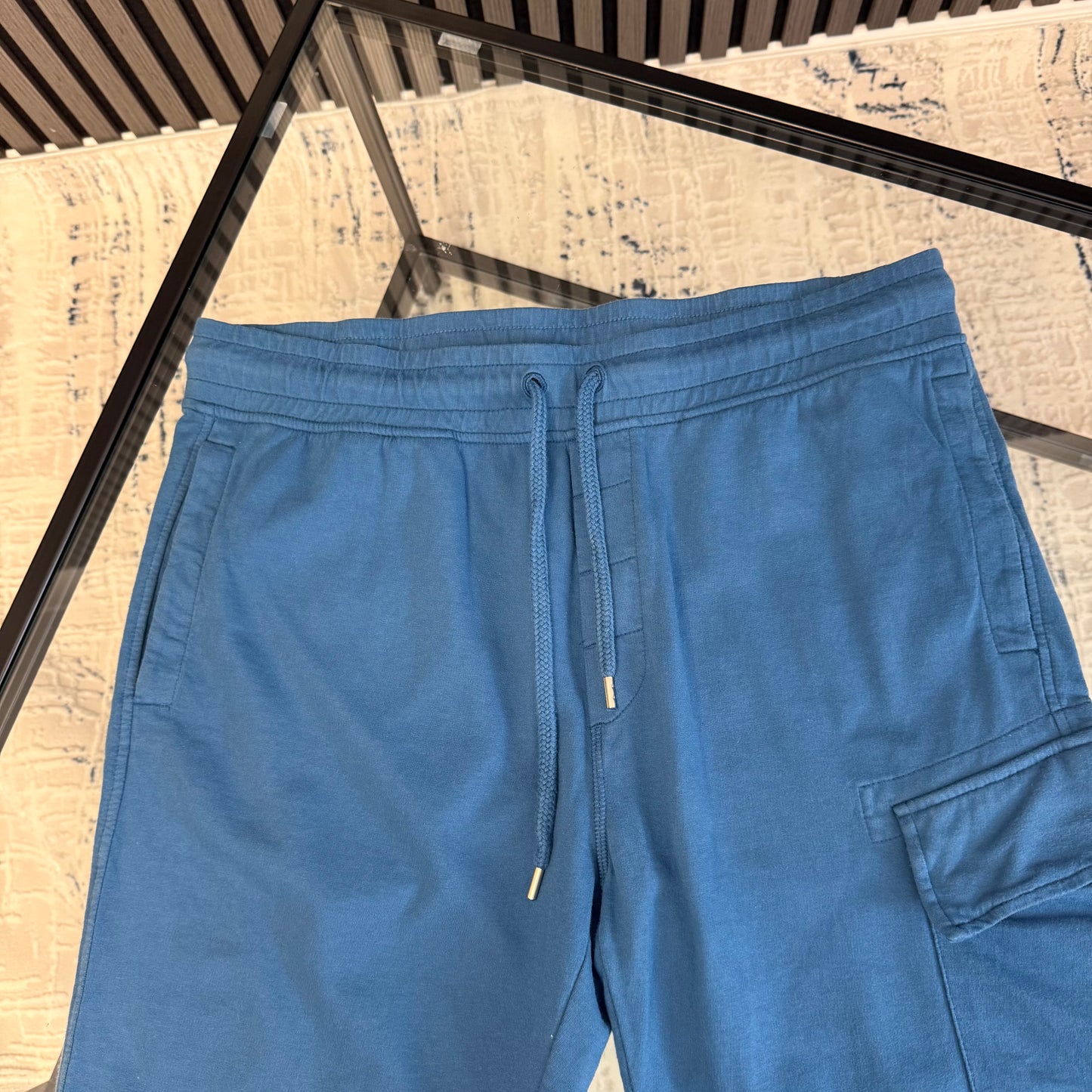 Blue Jogger Shorts