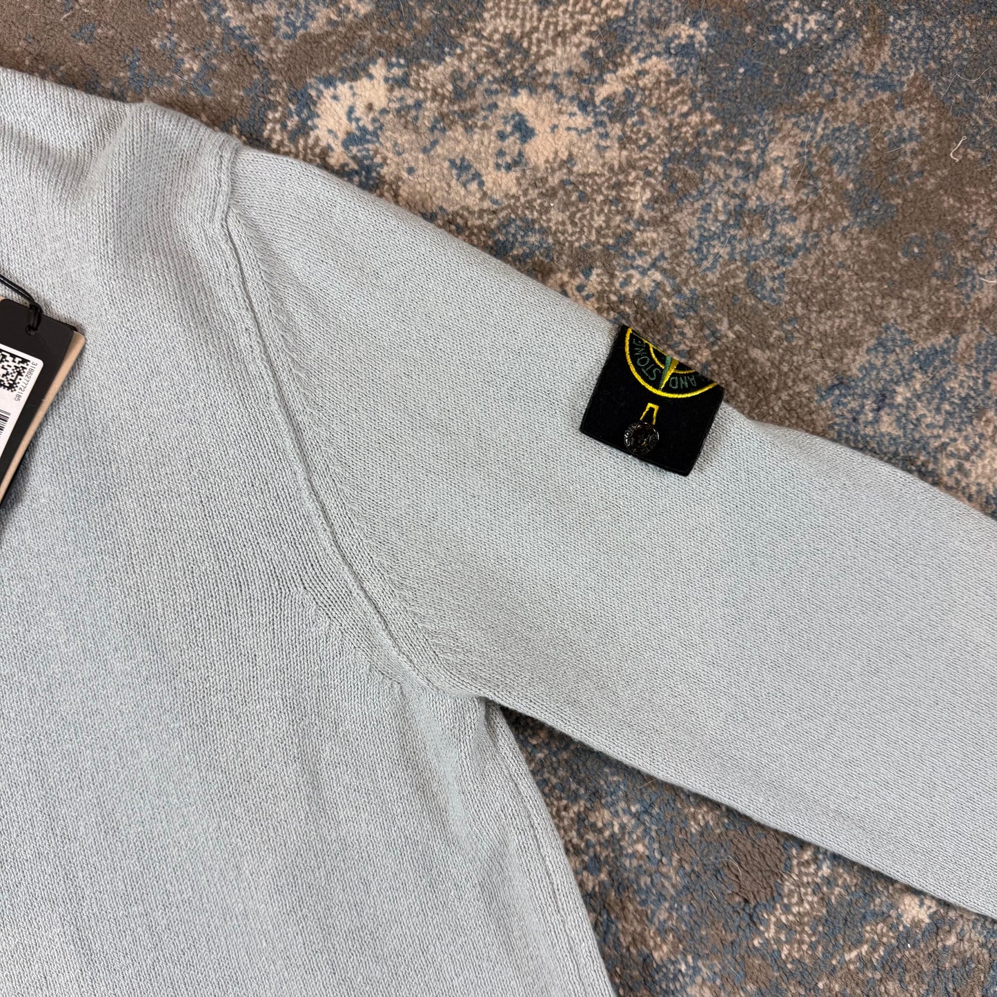 Baby Blue Knit Sweatshirt