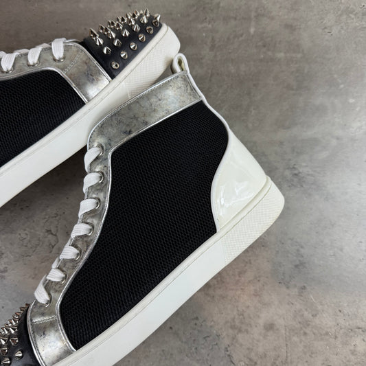 White Spike High Top Sneaker