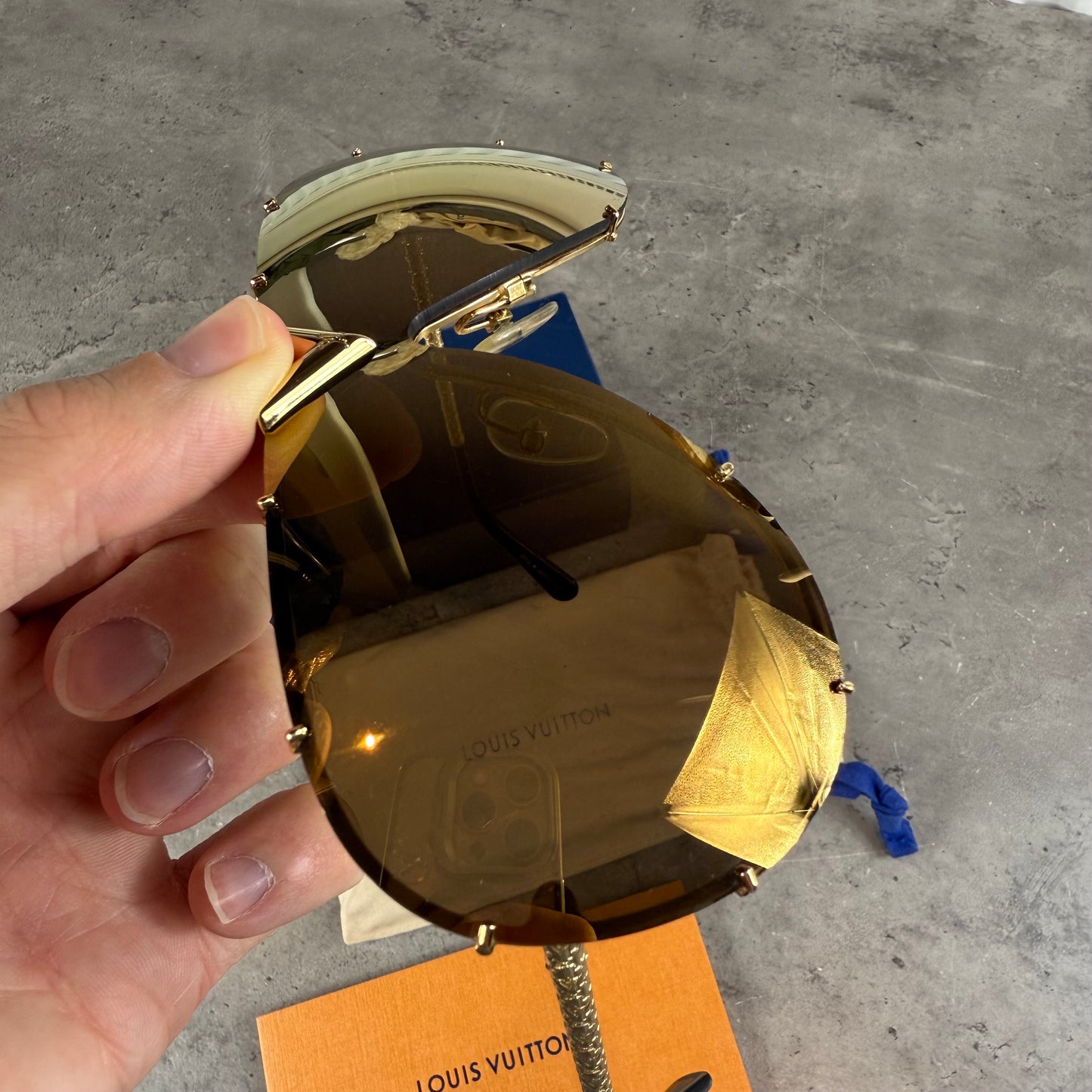 Gold Drive Sunglasses