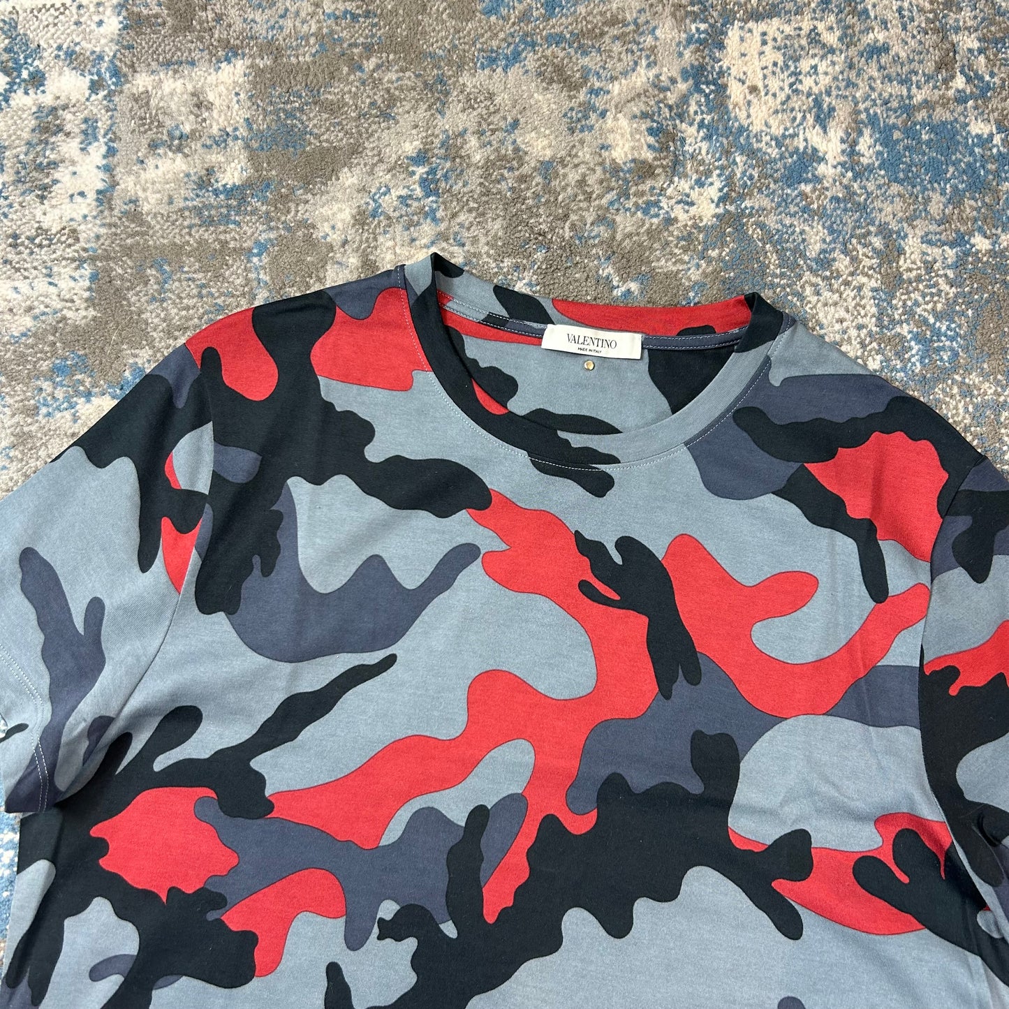 Blue/Red Camo T-Shirt