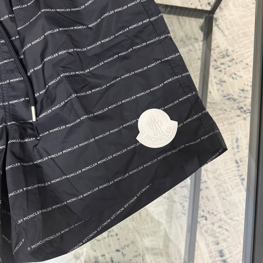 Navy Rubber Logo SwimShorts