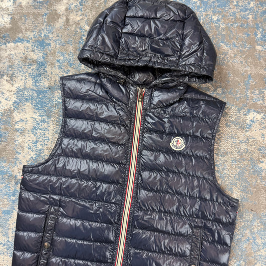 Navy Down Gilet