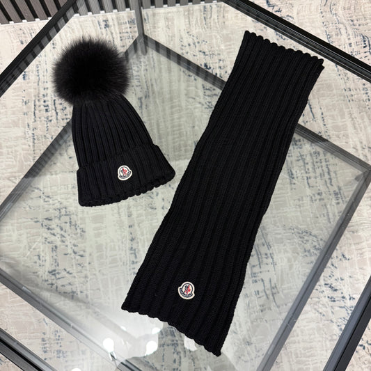 Black Beanie & Scarf Women’s