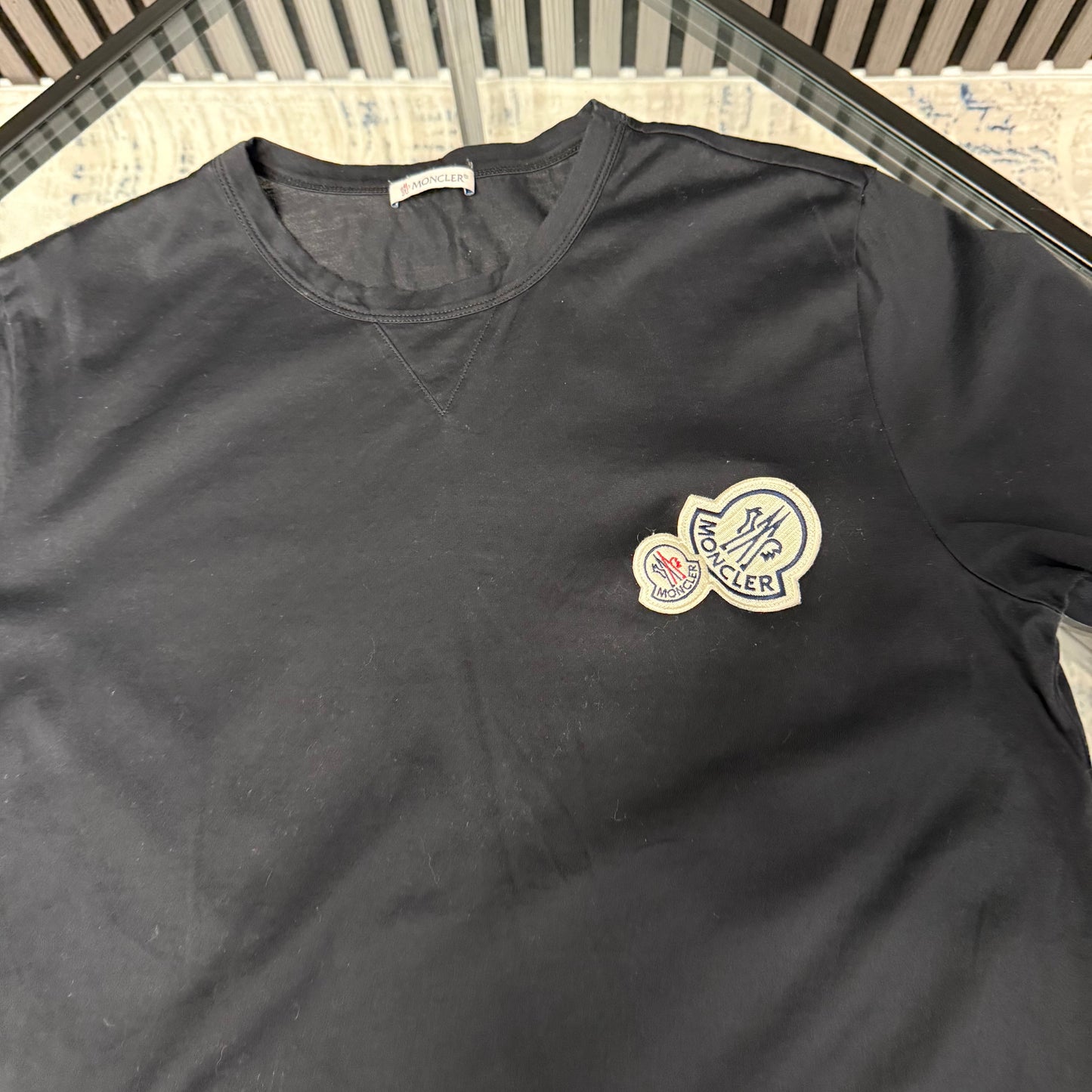 Black Double Badge T-Shirt
