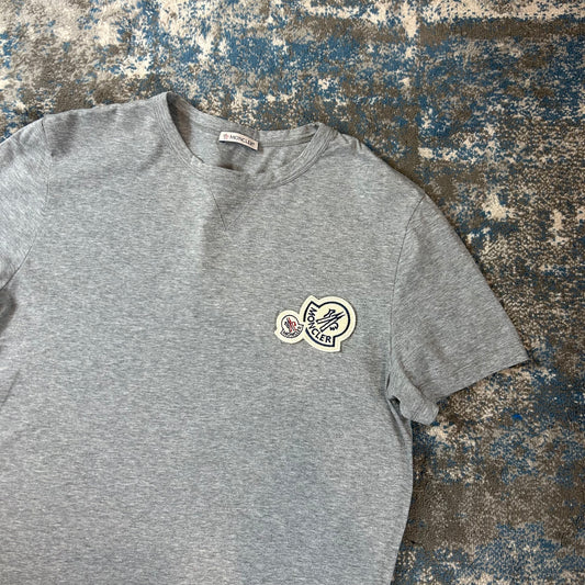 Grey Double Badge T