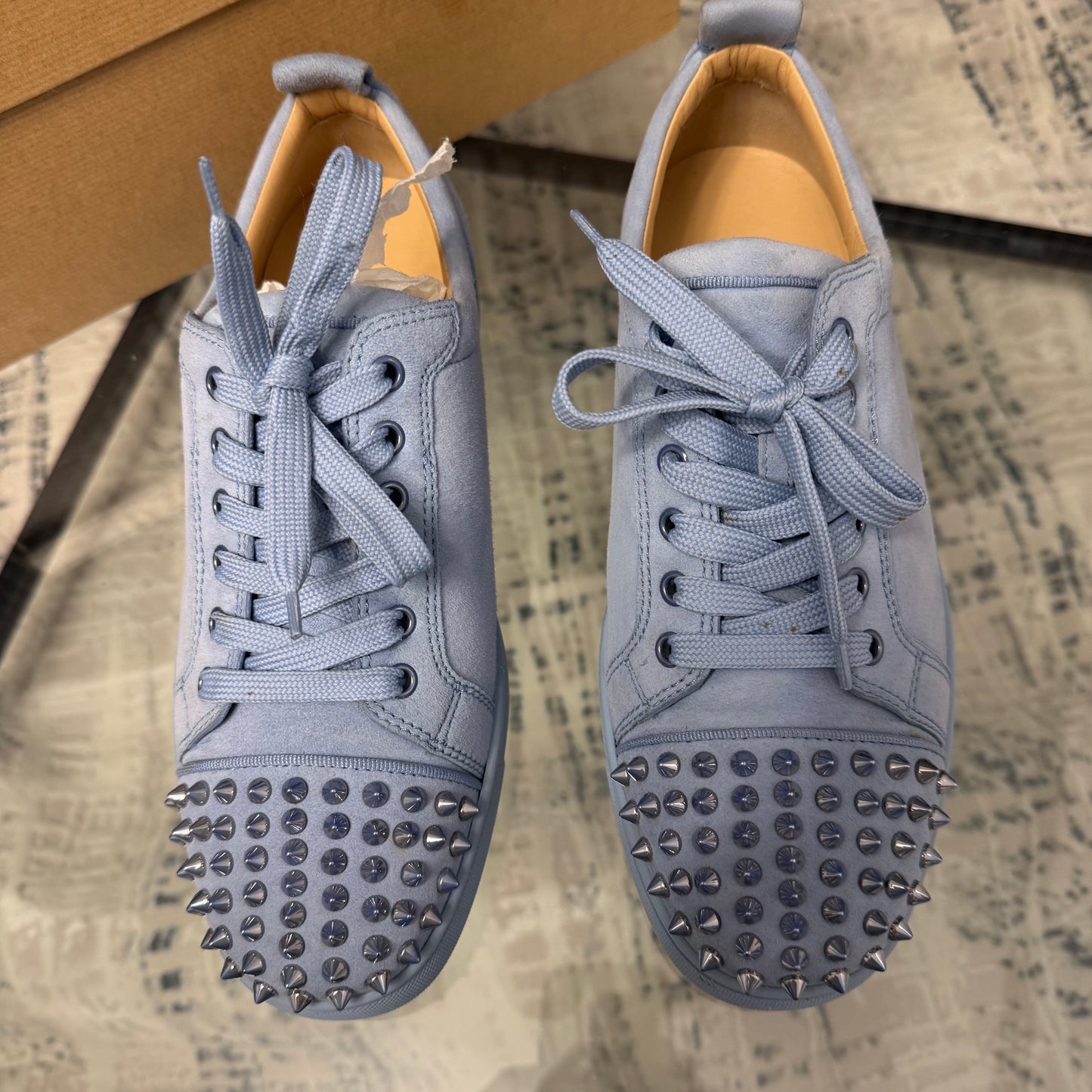 Baby Blue Junior Suede Spike