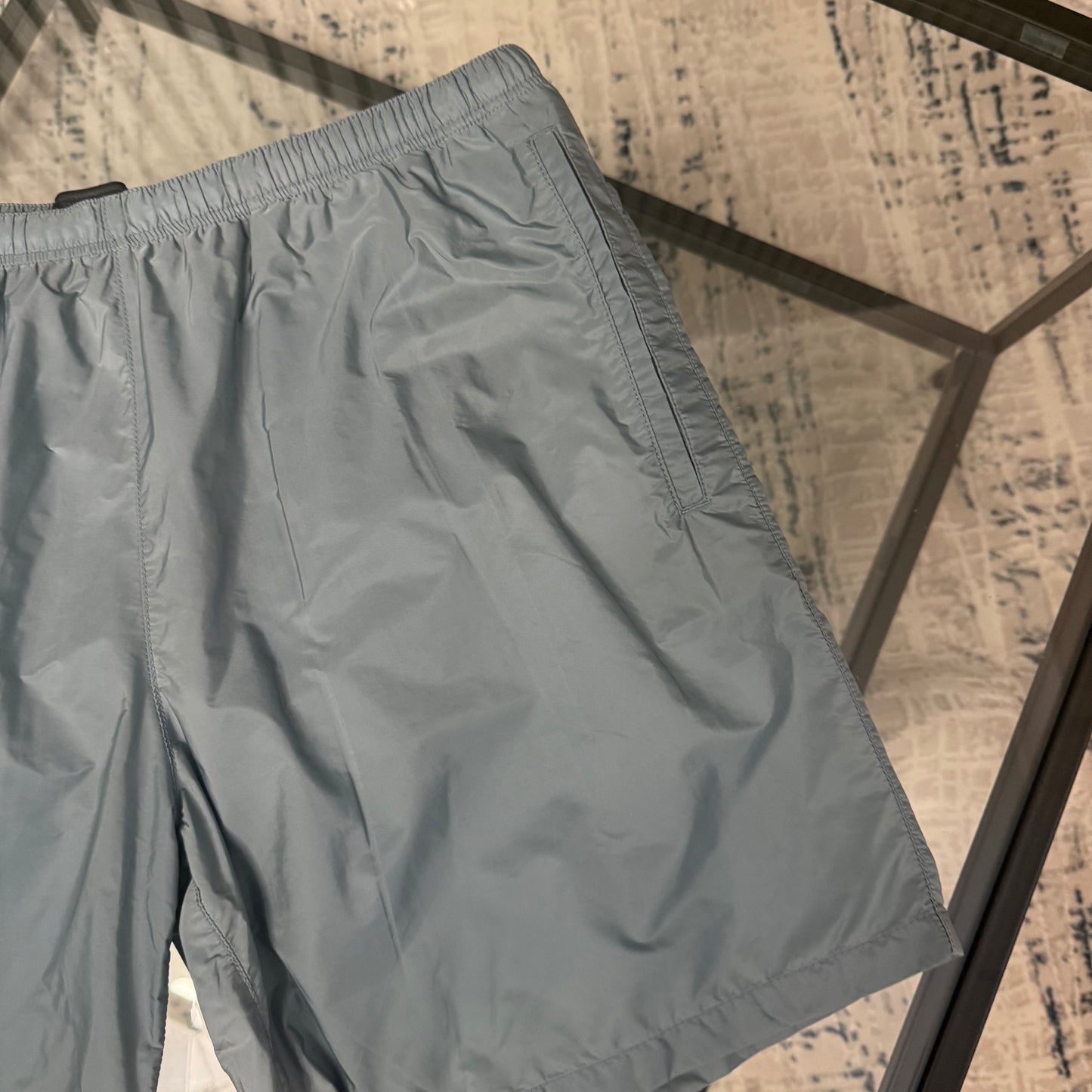 Baby Blue Strip SwimShorts
