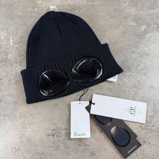 Goggle Navy Beanie