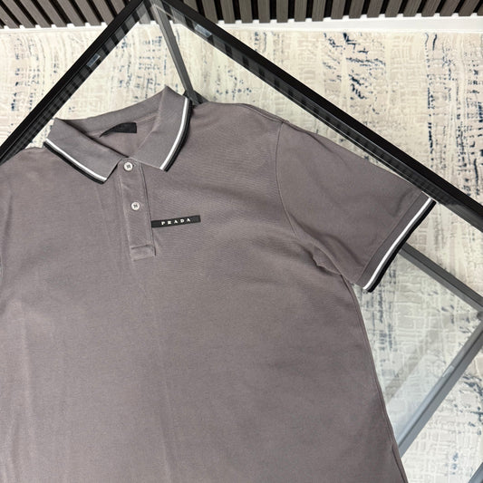 Grey Strip Polo