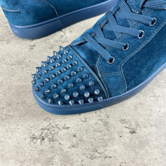 Blue High Top Suede Spike