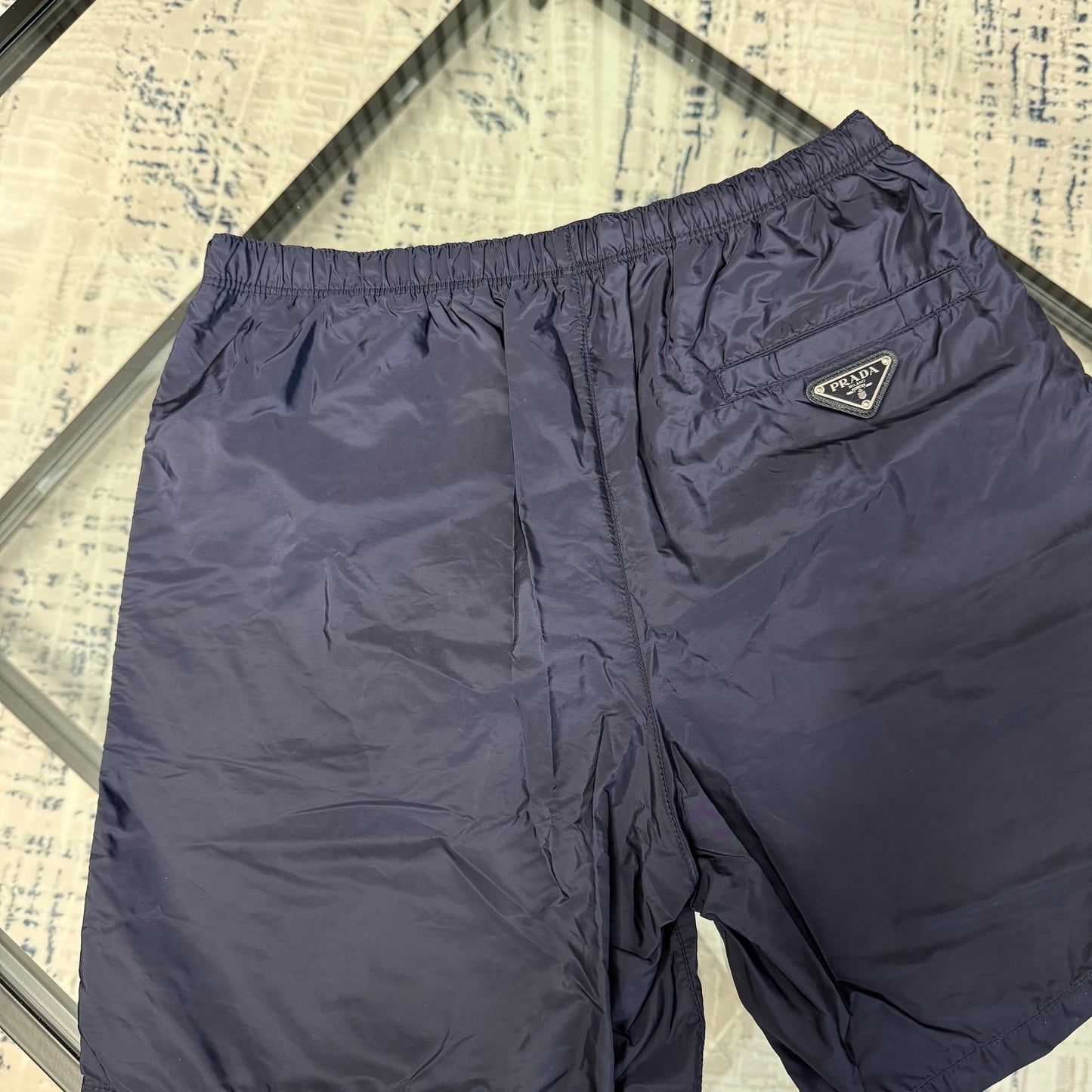 Navy Plaque SwimShorts