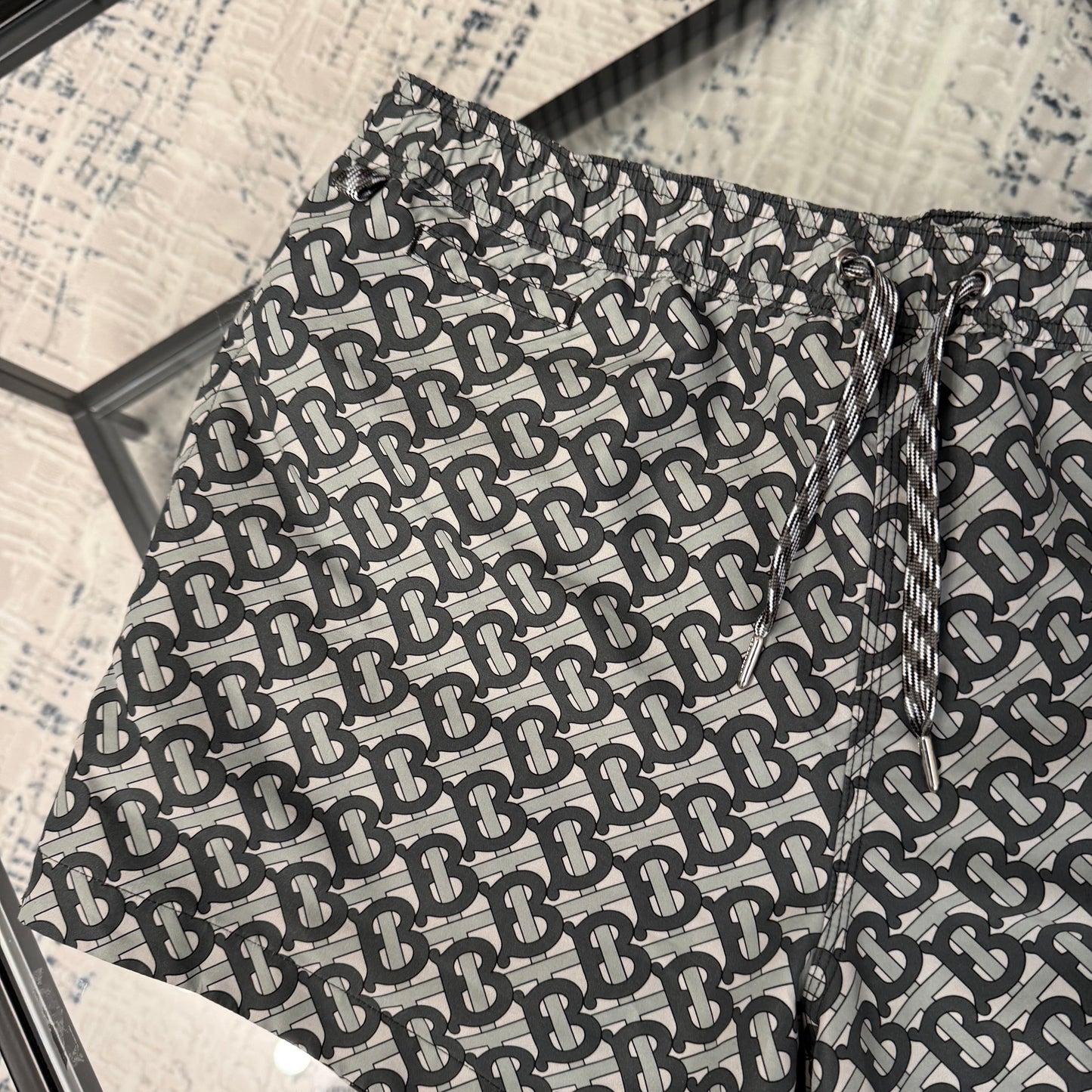 Grey B Logo SwimShorts