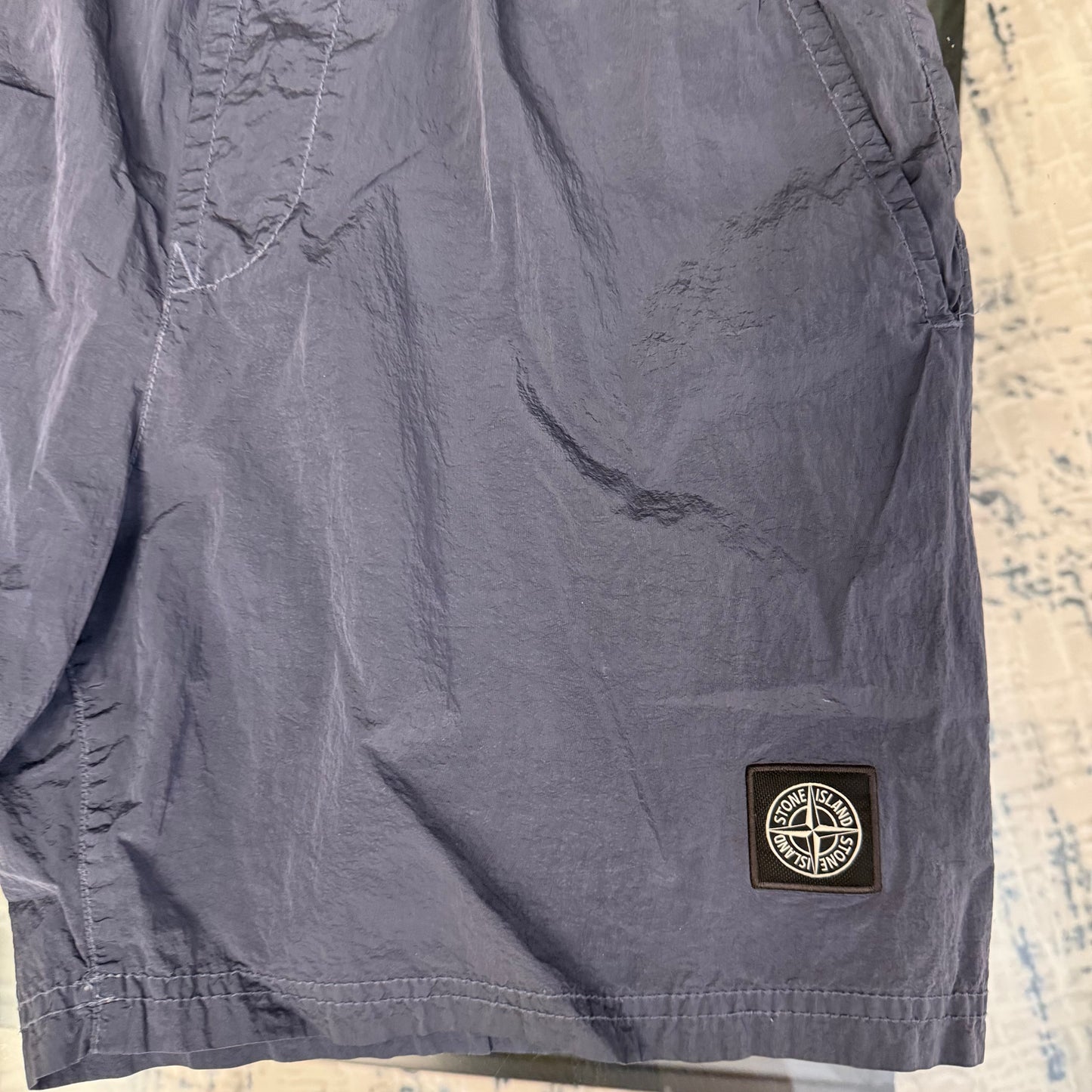 Navy Metal SwimShorts