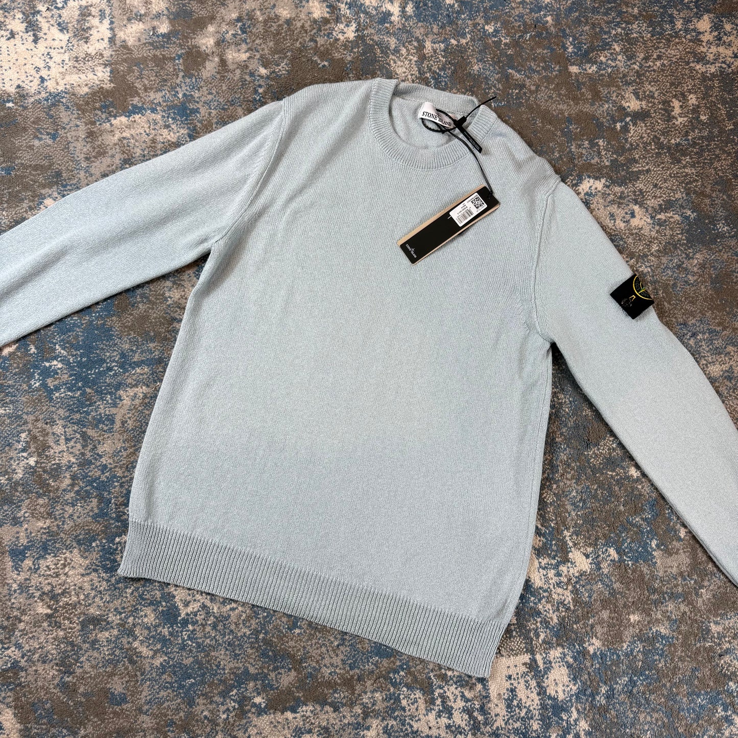 Baby Blue Knit Sweatshirt