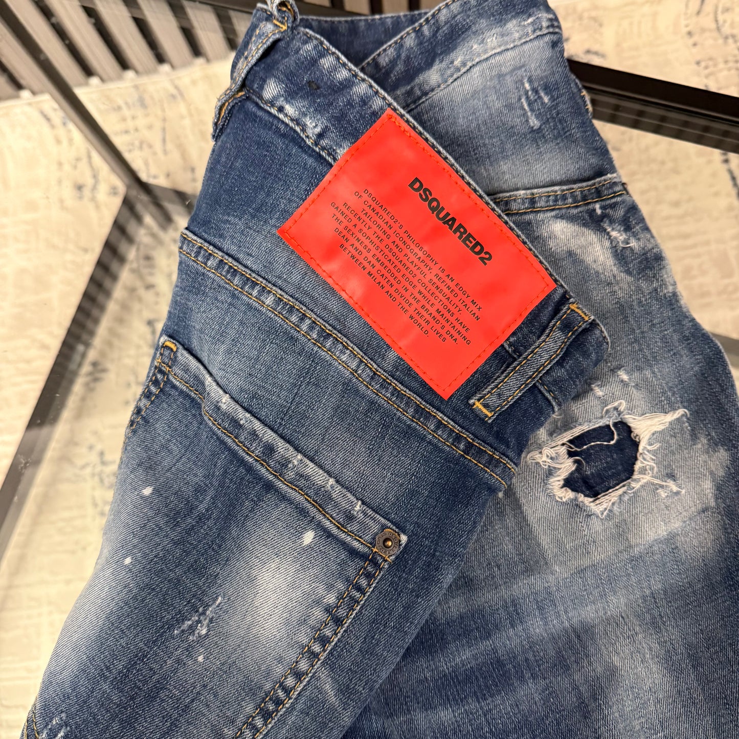DSQ Blue Slim Jeans
