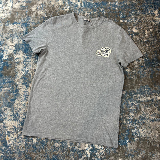 Grey Double Badge T