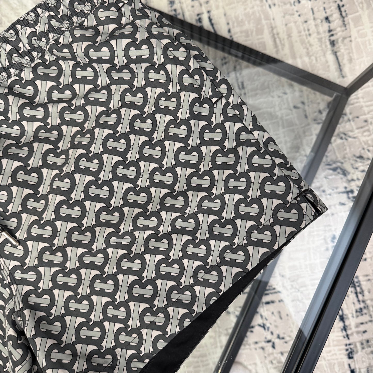 Grey B Logo SwimShorts