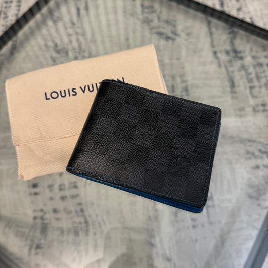 Damier Black/Blue Wallet