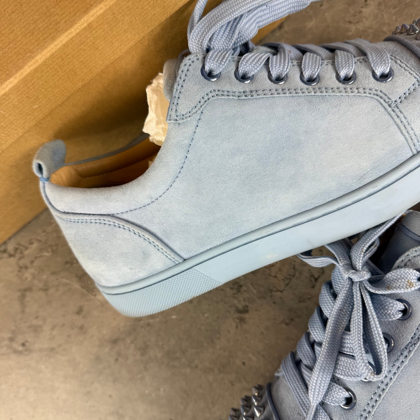Baby Blue Junior Suede Spike