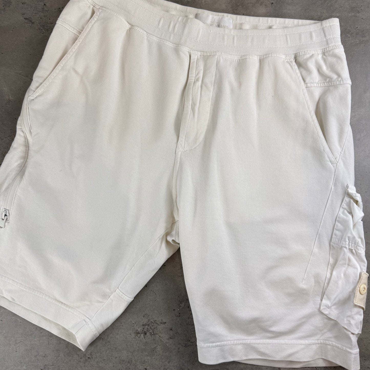 White Jogger Short