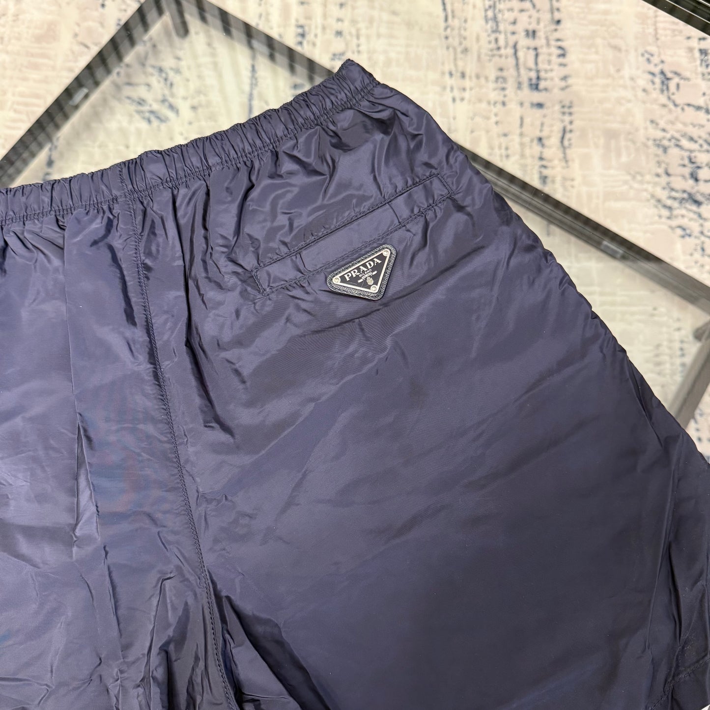 Navy Plaque SwimShorts