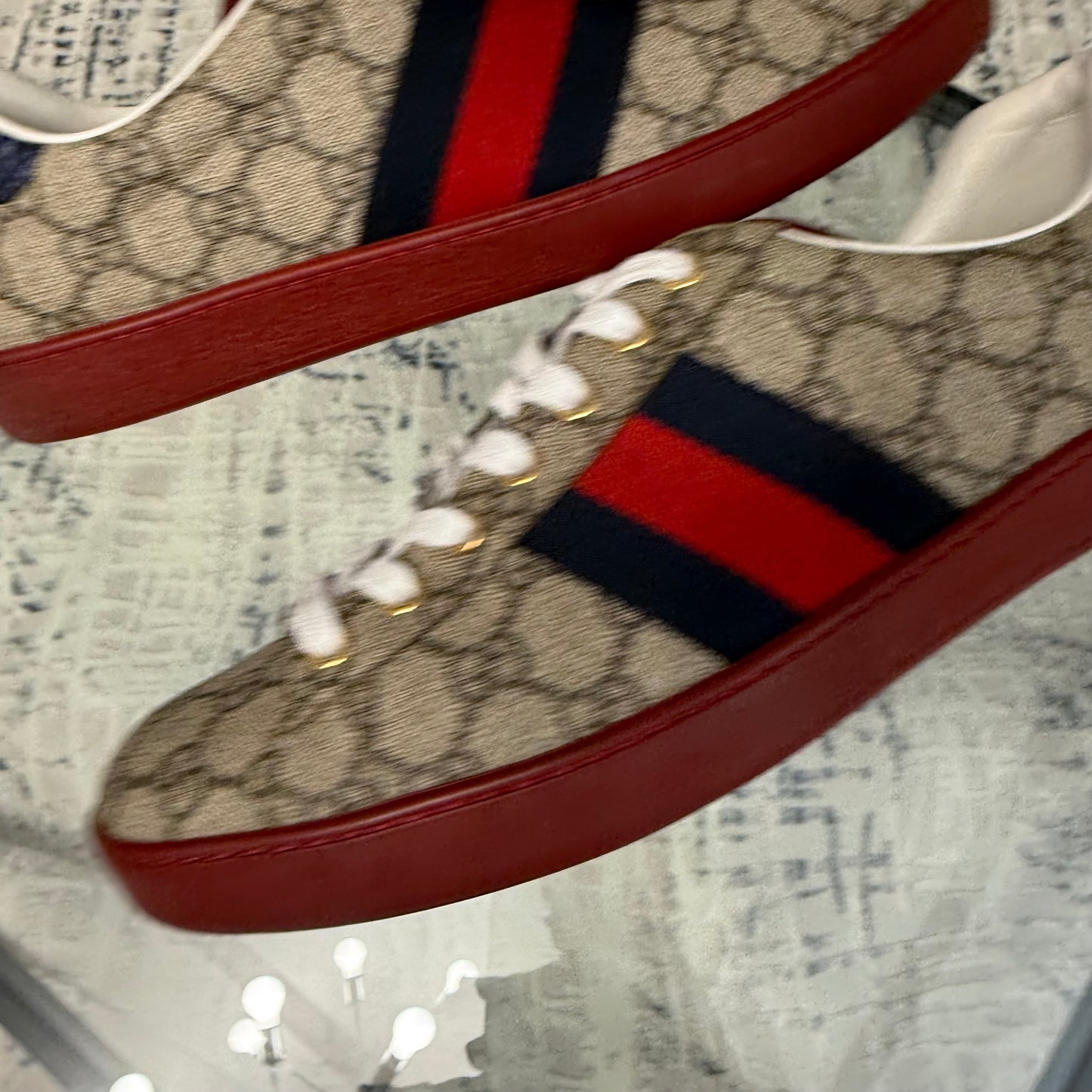 GG Beige/Red Sneaker