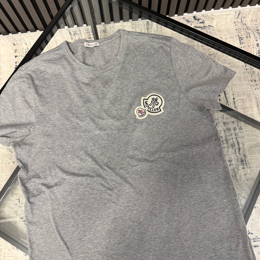 Grey Double Badge T