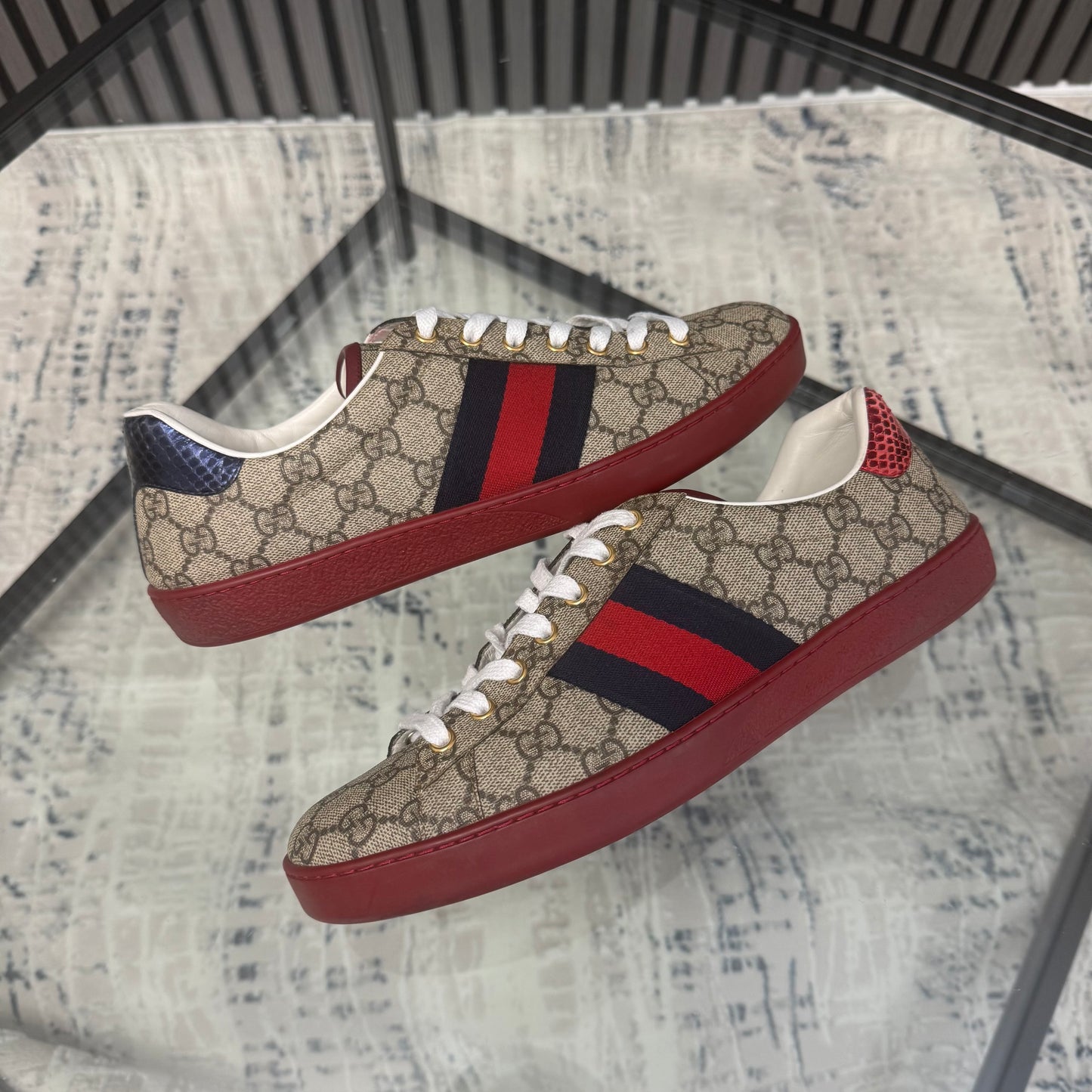 GG Beige/Red Sneaker