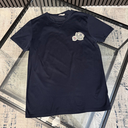 Navy Double Badge T-Shirt