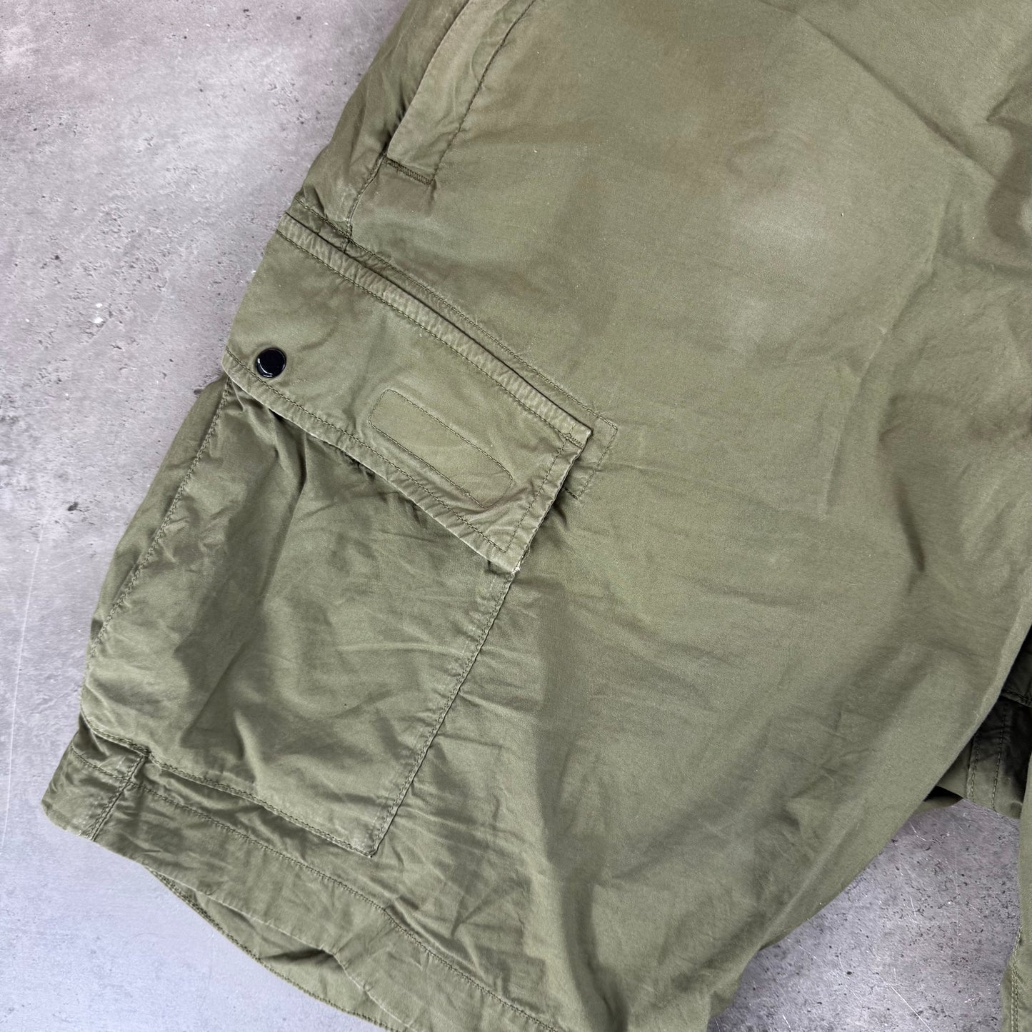Olive Green Cargo Shorts