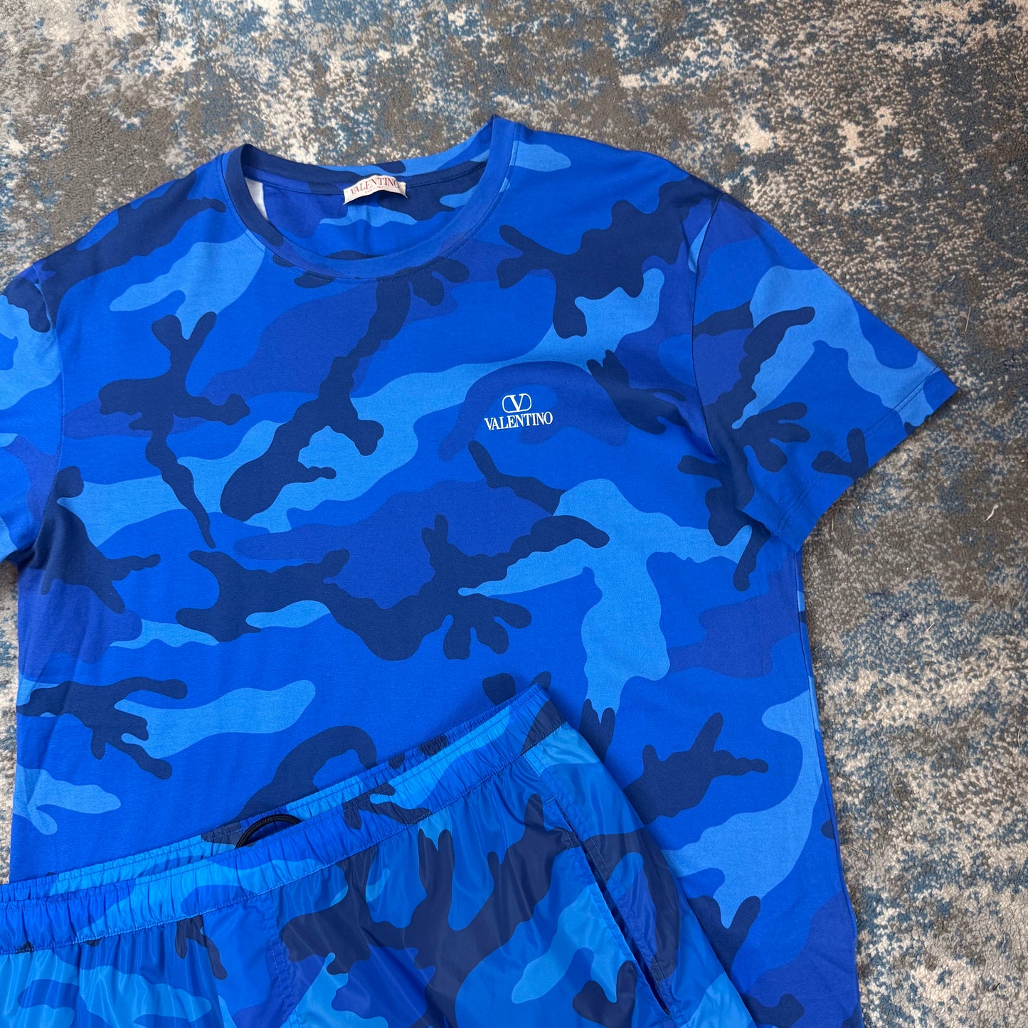 Blue Camo Twinset