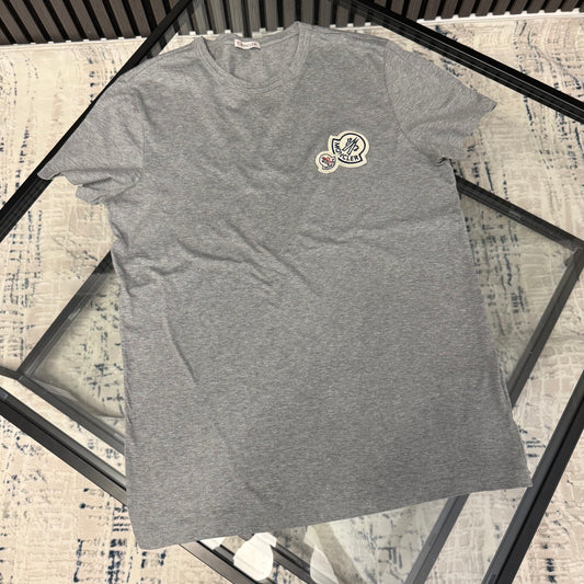 Grey Double Badge T