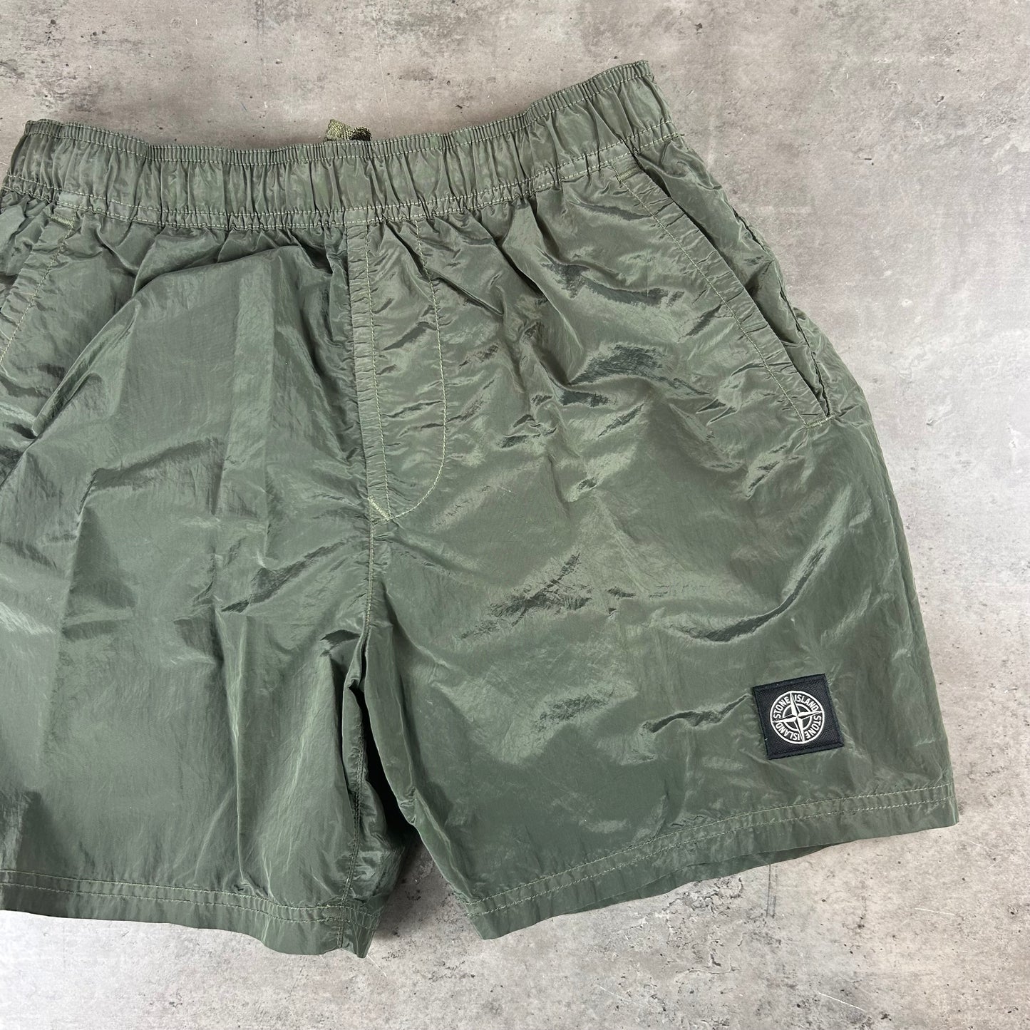 Green Metal SwimShorts