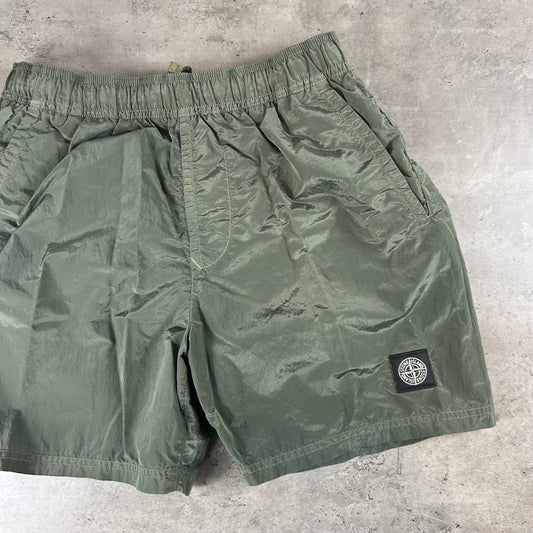 Green Metal SwimShorts