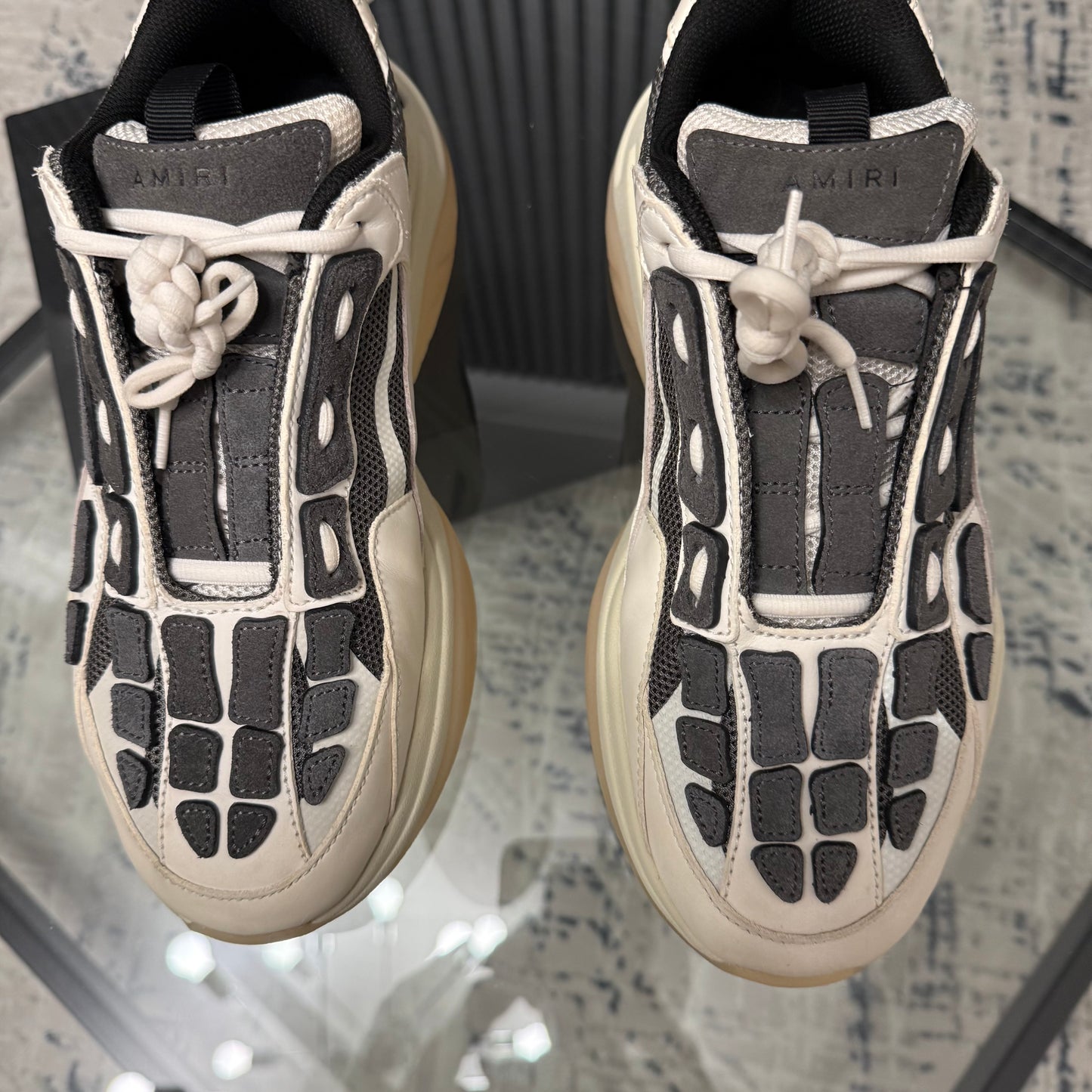 Cream/Grey Bone Runner