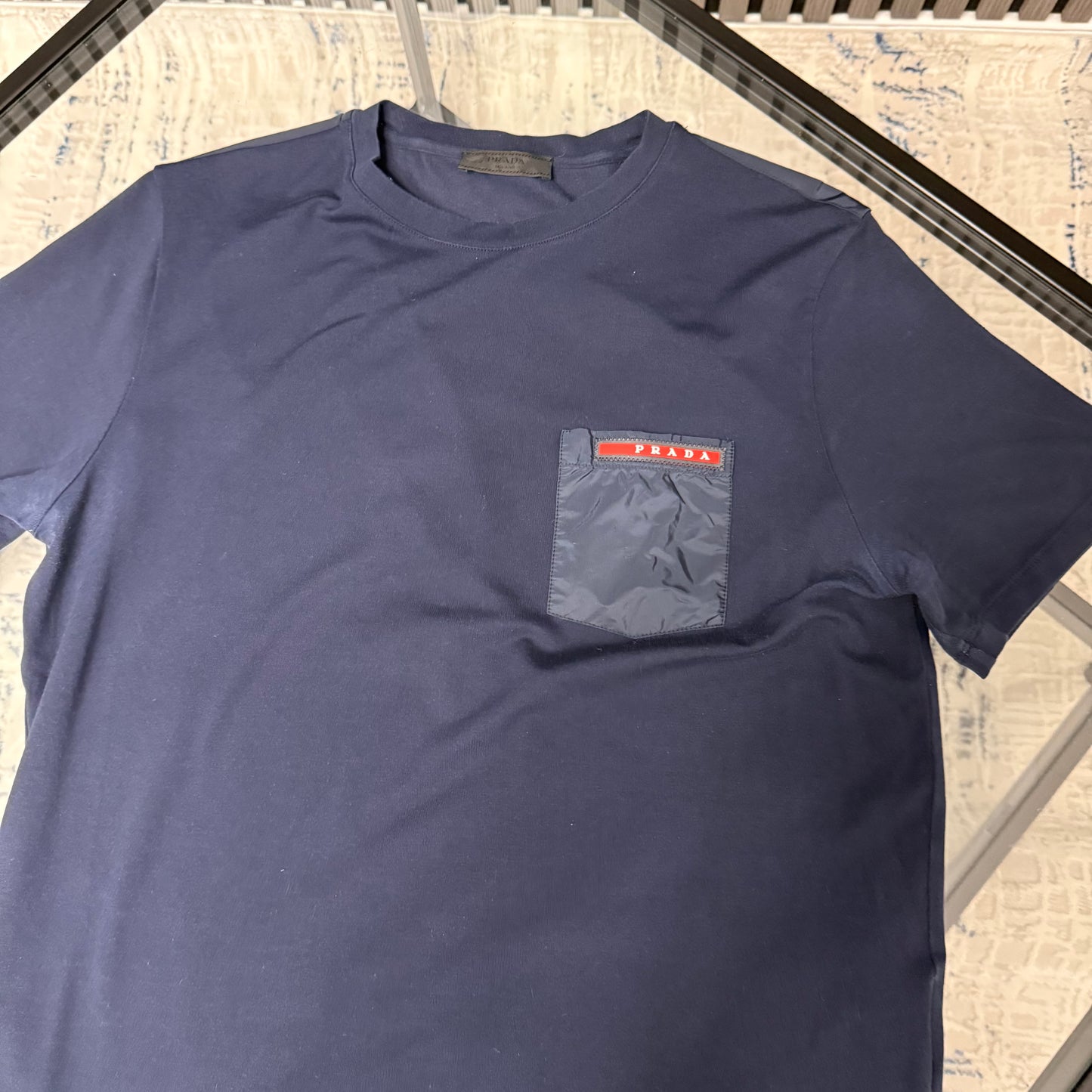 Navy Pocket T