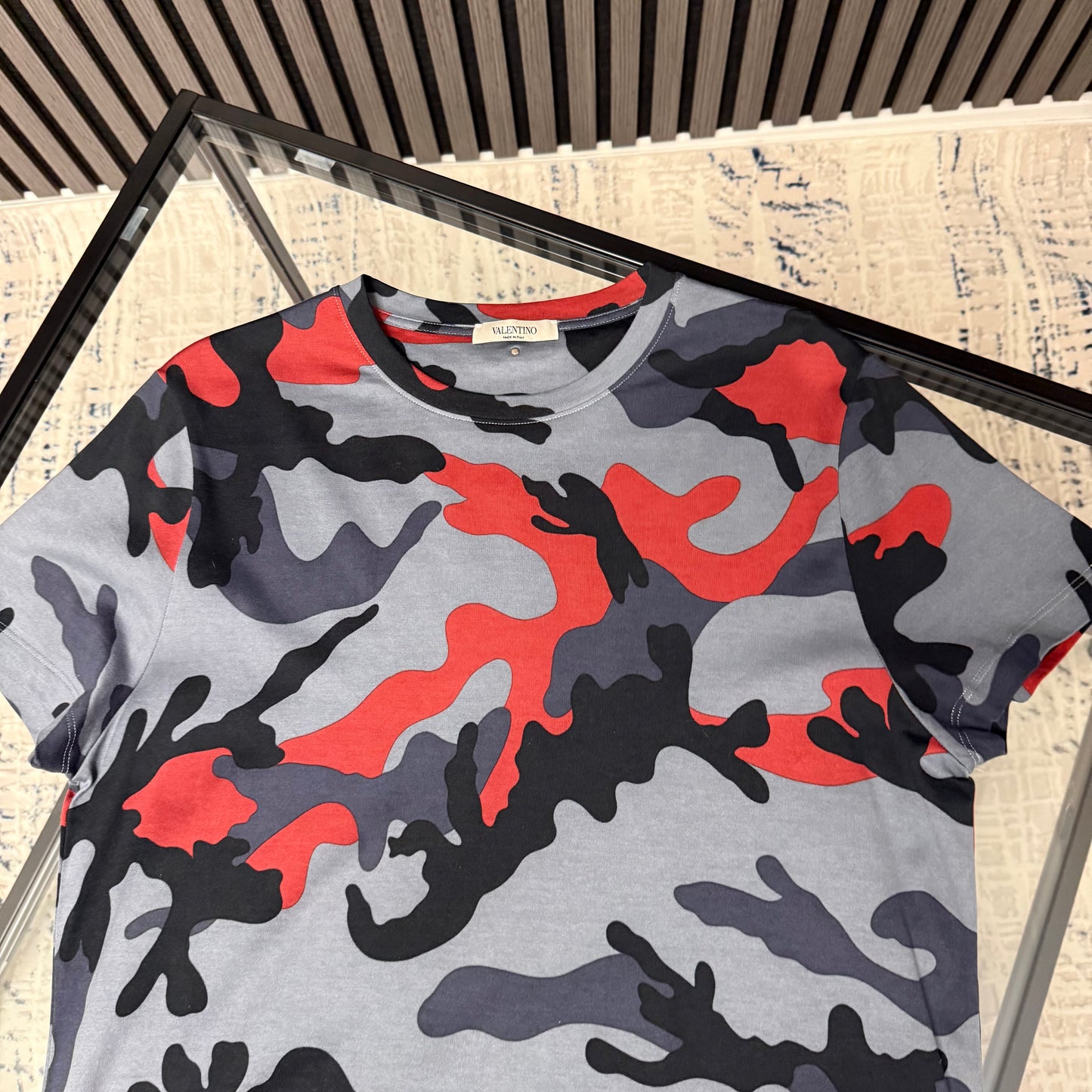 Blue/Red Camo T-Shirt