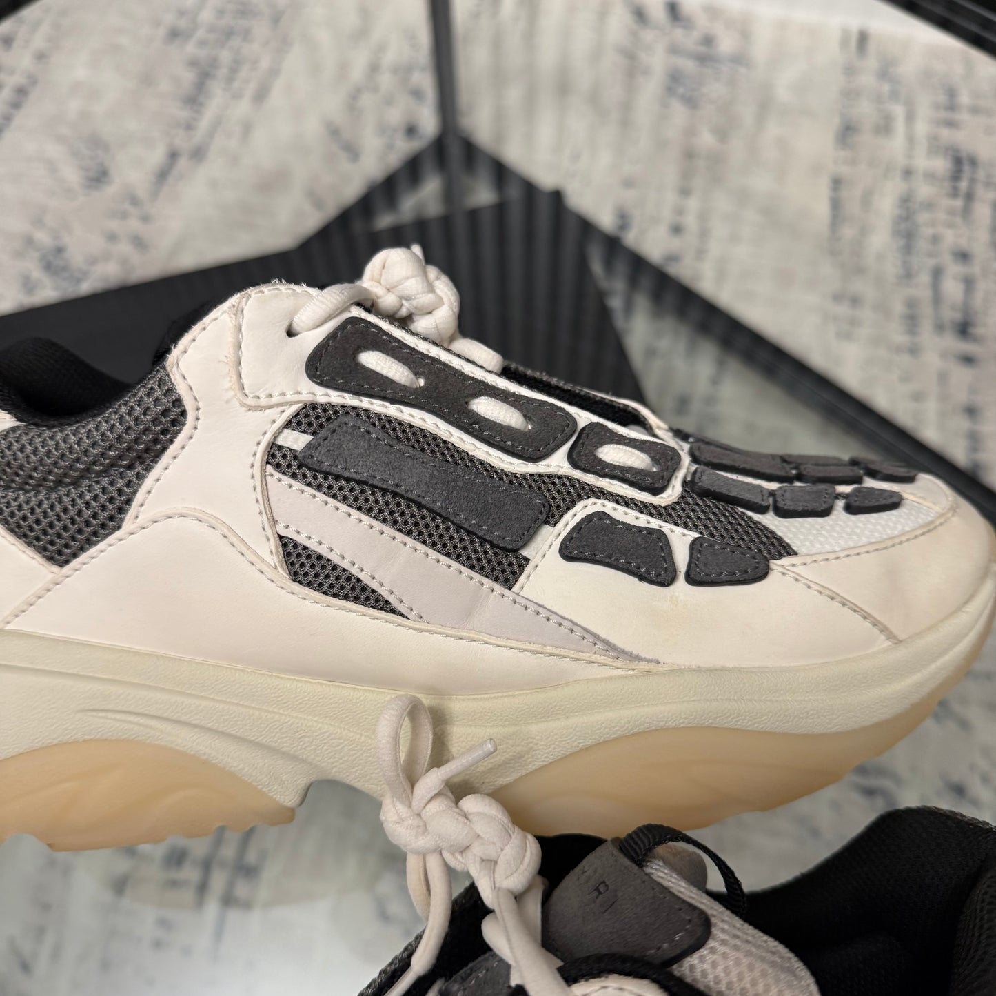 Cream/Grey Bone Runner