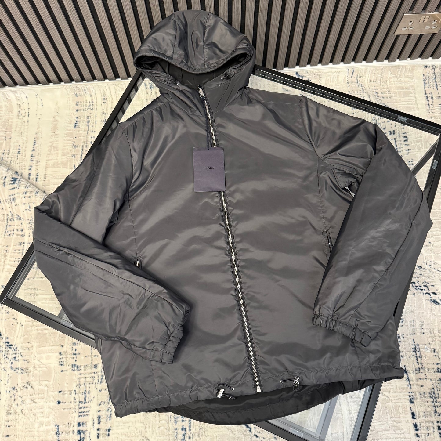 Black Nylon Padded Jacket