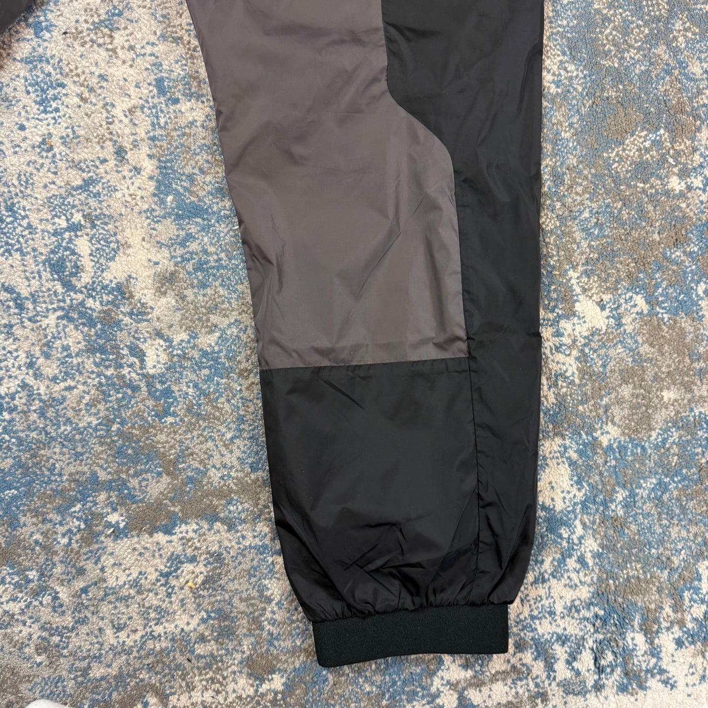 Nylon Grey/Black Track Bottoms