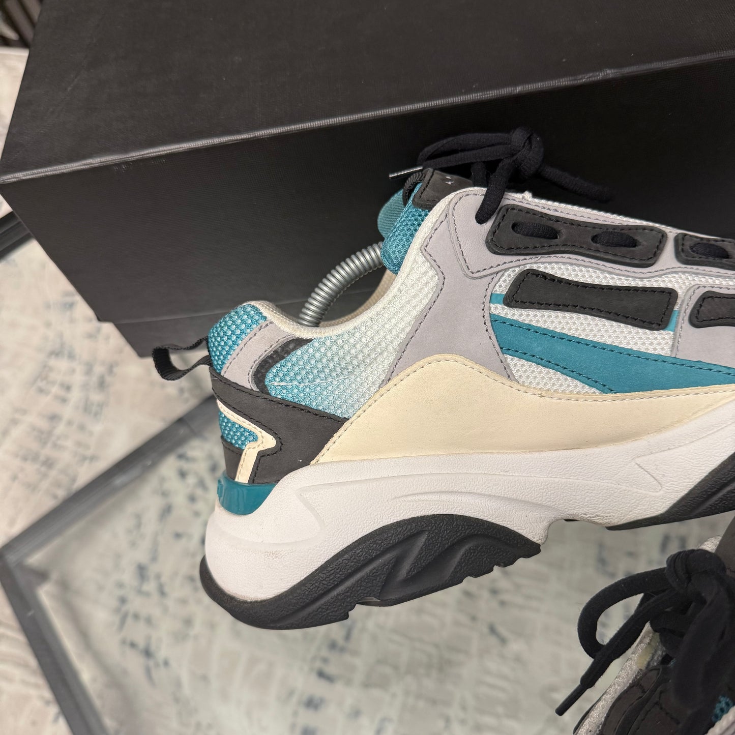 Blue/Grey Bone Runner